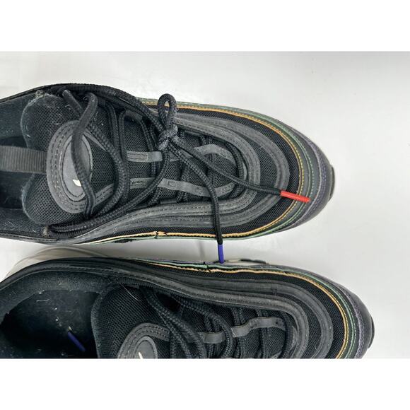 Nike Air Max 97 Shoes Womens Size 10 Black Multi Color Stitching CK0738-001 - Picture 9 of 11